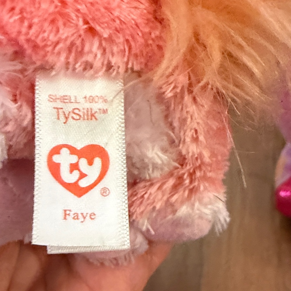Ty Pink and White Plush Toy - Picture 2 of 16